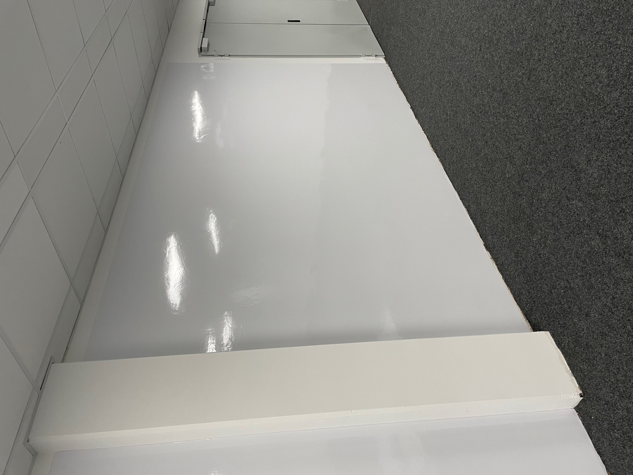 200x60cm | Whiteboard-Tapete  magnetisch & selbstklebend  | weiß   