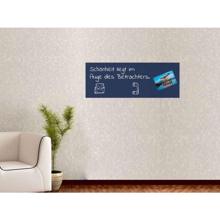 Blaue Folie 100x75 cm - magnetisch & selbstklebend