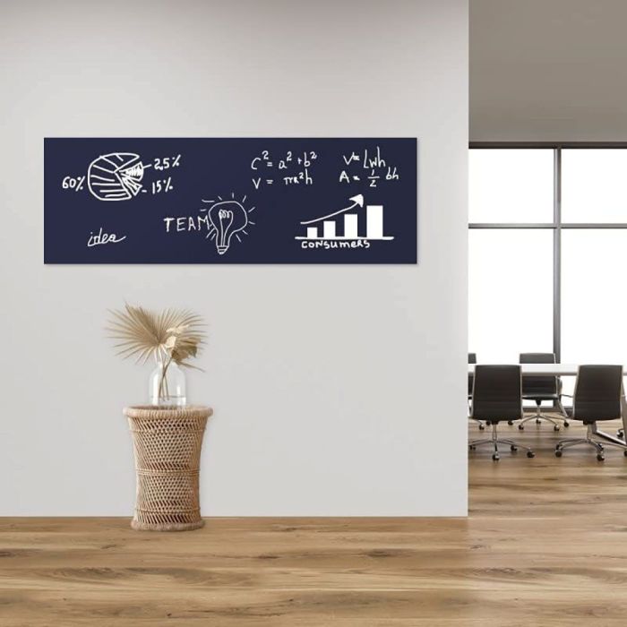 Blaue Folie 90x40 cm - magnetisch & selbstklebend