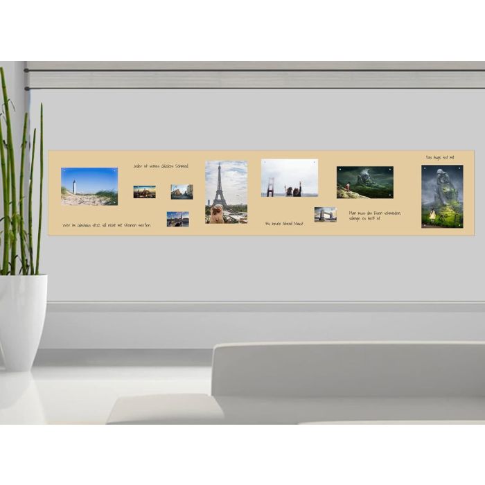 Beige Folie 50x50 cm - magnetisch & selbstklebend