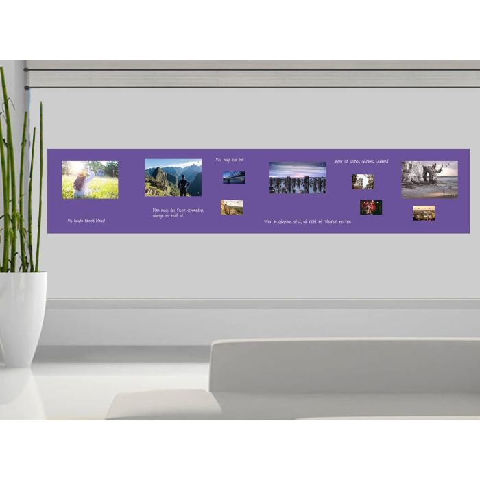 Lila Folie 250x40 cm - magnetisch & selbstklebend