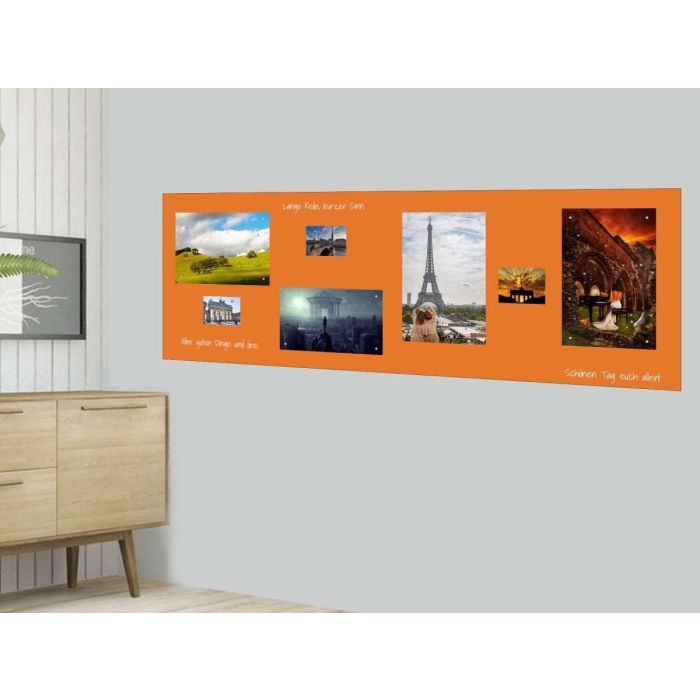 Orange Folie 100x75 cm - magnetisch & selbstklebend