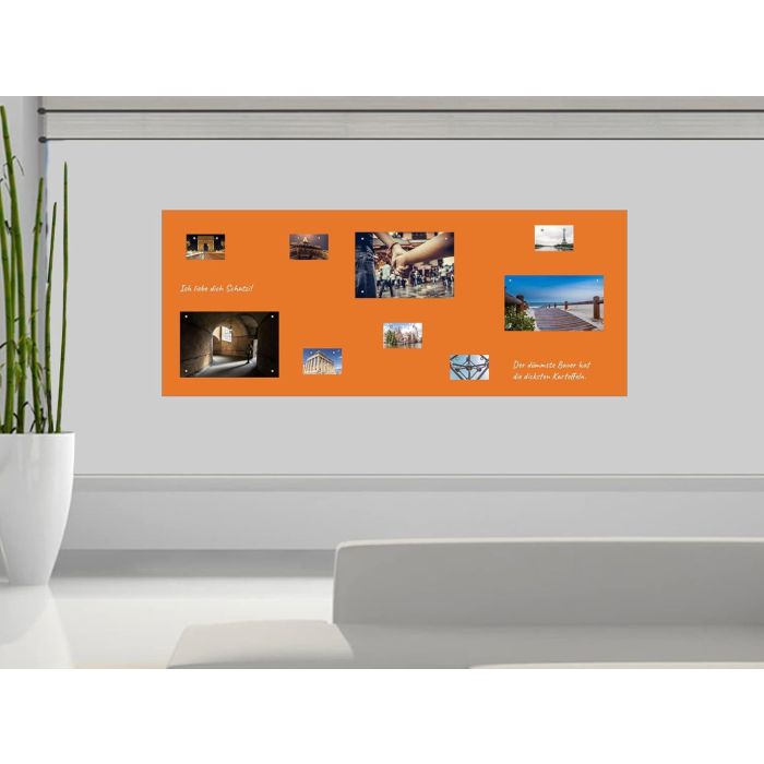 Orange Folie 150x40 cm - magnetisch & selbstklebend