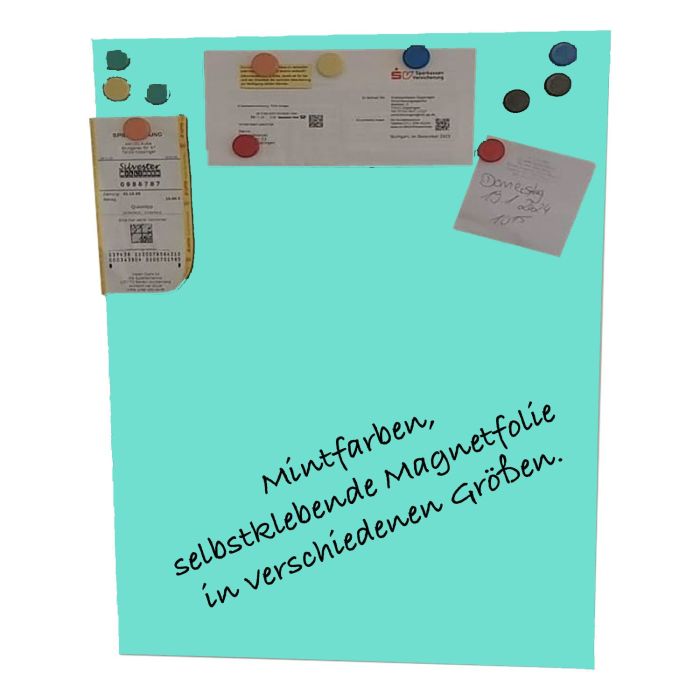 Selbstklebende Mint Folie 80x30 cm - selbstklebend