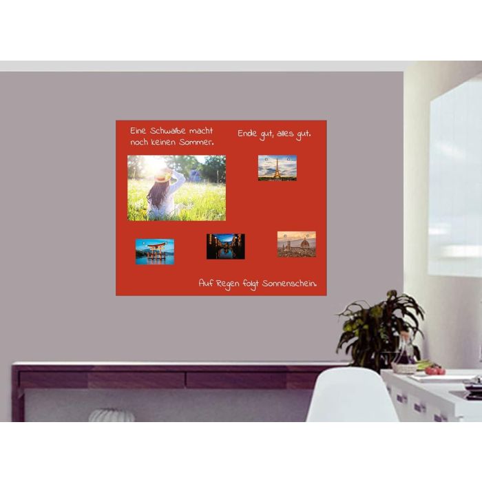 Selbstklebende Rote Folie 90x60 cm - selbstklebend