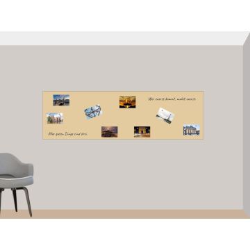 Beige Folie 200x30 cm - magnetisch & selbstklebend