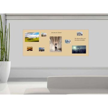 Beige Folie 150x60 cm - magnetisch & selbstklebend