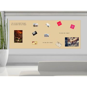 Beige Folie 90x40 cm - magnetisch & selbstklebend