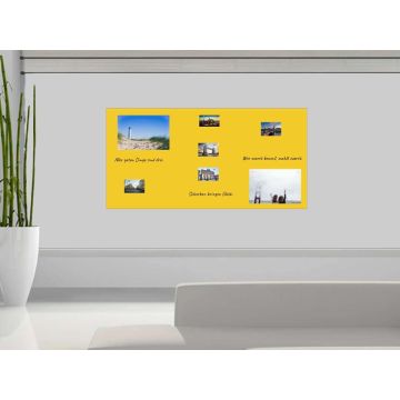 Gelbe Folie 80x30 cm - magnetisch & selbstklebend