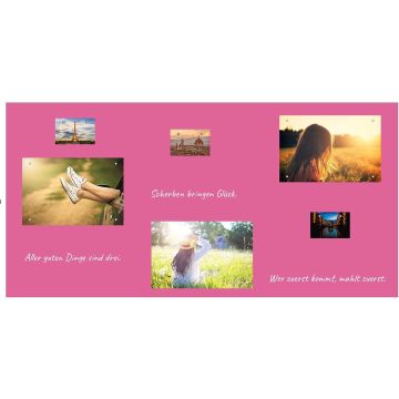 Magenta Folie DIN A4 - magnetisch & selbstklebend