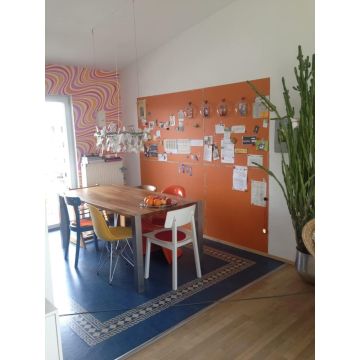 Orange Folie DIN A2 - magnetisch & selbstklebend