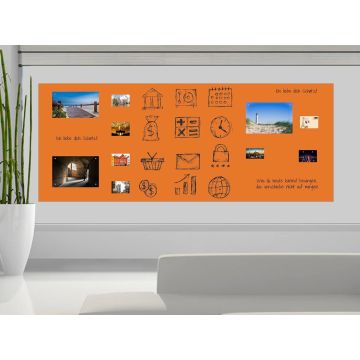 Selbstklebende Orange Folie 180x60 cm - selbstklebend