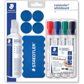 Whiteboard-Set für Whiteboards mit Marker, Wischer, Reinigungsspray und Haftmagneten