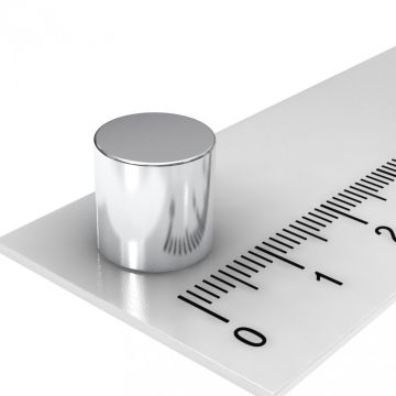 Hochleistungs-Zylinder ScheibenMagnet-silber 10x10mm